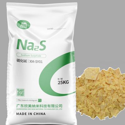 XiMiナトリウムの硫化Na2S 60%革のための最低の満足なナトリウムの硫化黄色の薄片